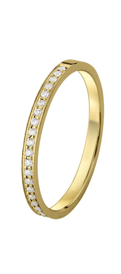 533687-5100-001 | Memoirering <br>Holzkirchen 533687 585 Gelbgold, Brillant 0,185 ct H-SI100% Made in Germany   1.630.- EUR   