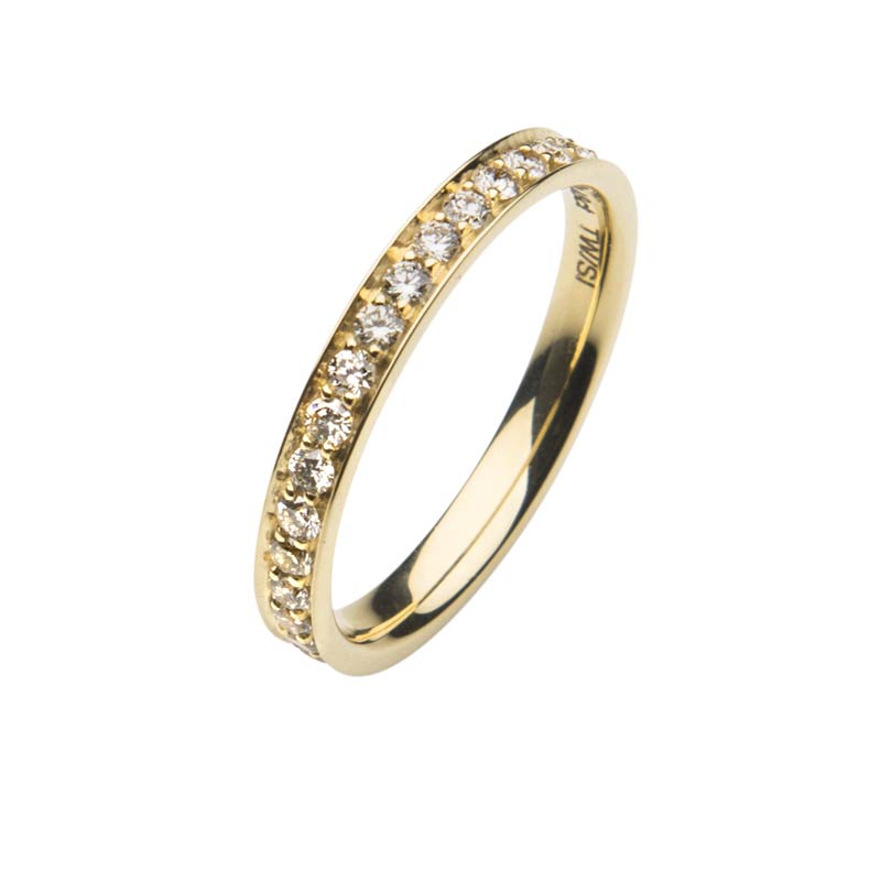 533689-5100-001 | Memoirering <br>Holzkirchen 533689 585 Gelbgold, Brillant 0,460 ct H-SI100% Made in Germany   1.835.- EUR   